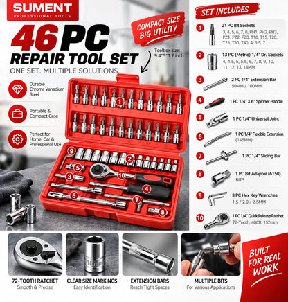 46 Piece Big Size Master Toolkit