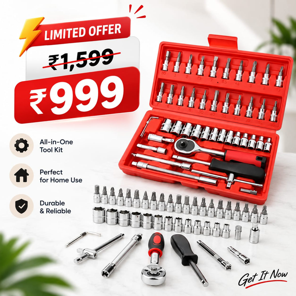 46 Piece Big Size Master Toolkit