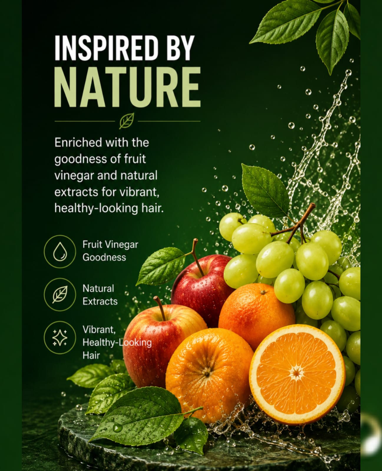 Fruit Vinegar Hair Dye 1000 ml ( 500ml+ 500ml )
