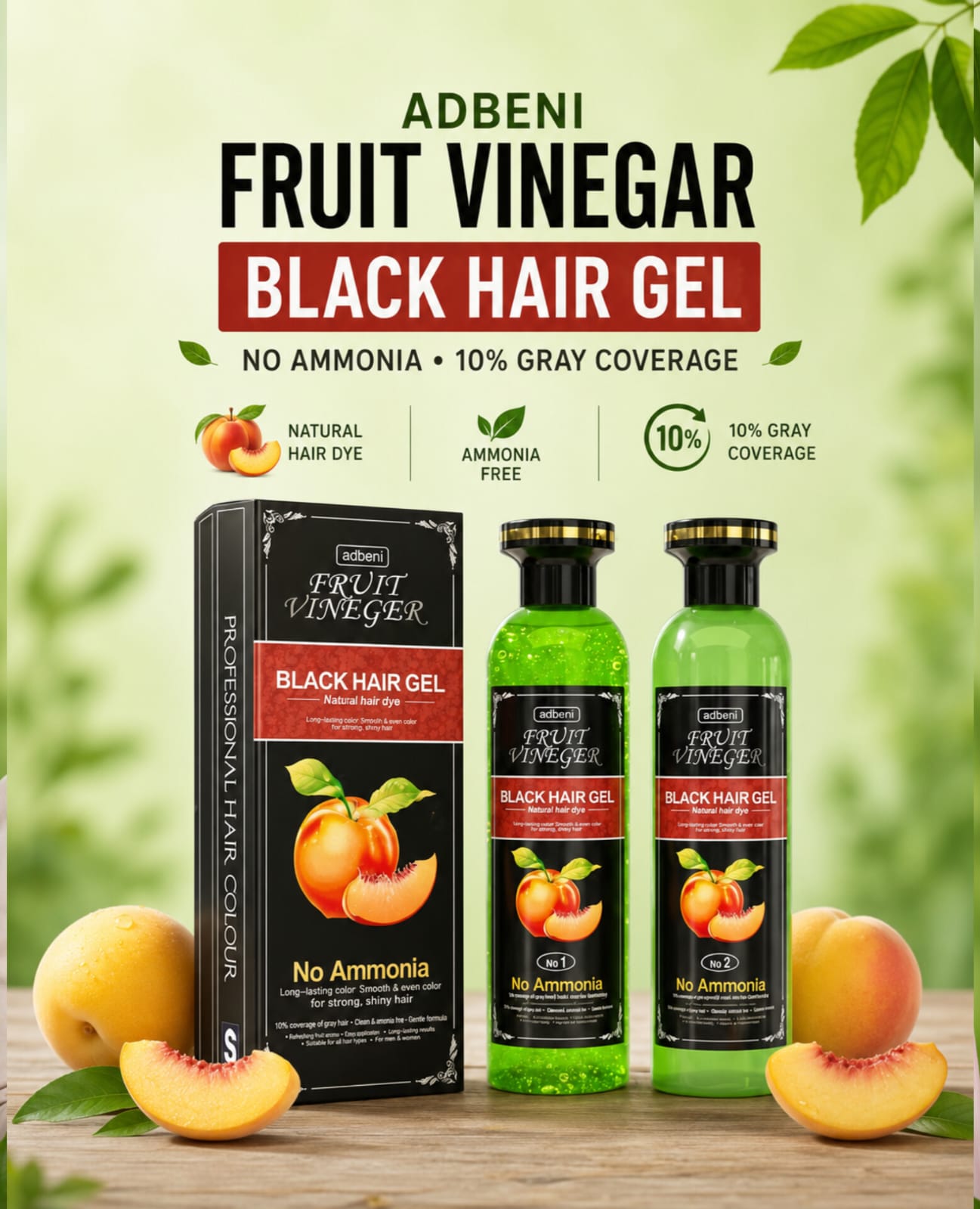 Fruit Vinegar Hair Dye 1000 ml ( 500ml+ 500ml )