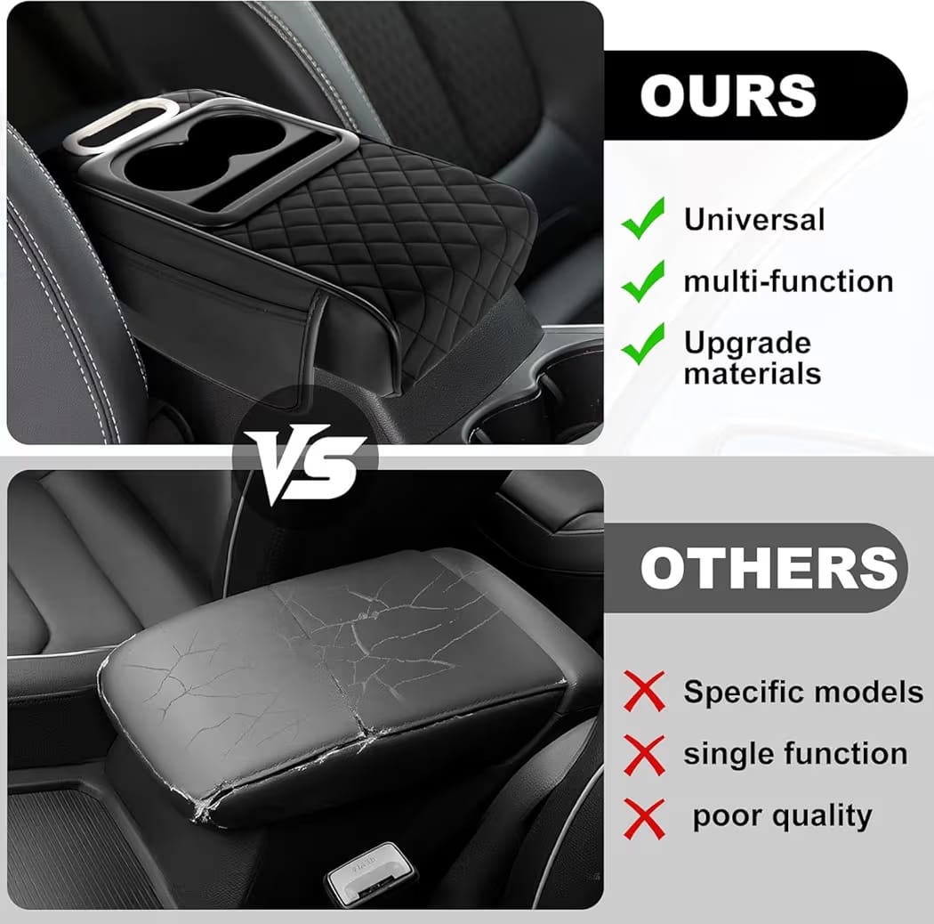 5 in 1 Universal Fit Car Armrest Console Cushion